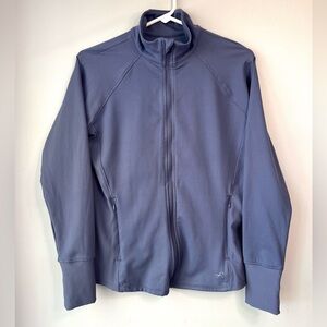Freely Women’s Bonnie Jacket Full Zip Athletic Stretch Blue Size Small